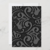 Gothic Vintag Black Blush Arch Engagement Party Einladung (Rückseite)