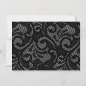 Gothic Vintag Black Blush Arch Wedding Save The Date (Rückseite)