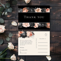 Gothic Vintag Black Blush Wedding Vielen Dank