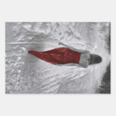 Gothic Vintag Girl Red Dress Decoupage Geschenkpapier Set (Vorderseite 2)