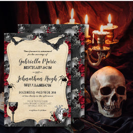 Gothic Vintag Halloween Hochzeitseinladung Einladung