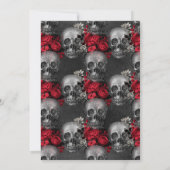 Gothic Vintag Halloween Hochzeitseinladung Einladung (Rückseite)