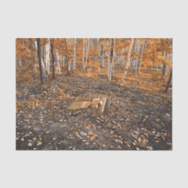 Gothic Vintag Orange Blätter Herbst Friedhof Seidenpapier