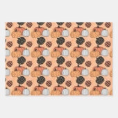 Gothic Vintag Pumpkin 31 Oktober Halloween Geschenkpapier Set (Vorderseite 2)
