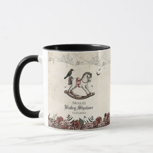 Gothic Vintag Rocking Horse Baby Shower Tasse