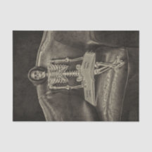 Gothic Vintag Sepia Texture Skeleton