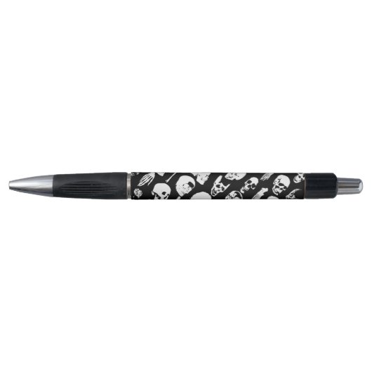 Gothic Vintag Spooky Skulls Pen Kugelschreiber (Vorderseite)