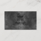 Gothic Vintag Stroller Babydusche Windelwanne Visitenkarte (Vorderseite)
