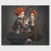 Gothic Vintage Art Design Geschenkpapier (Flach)