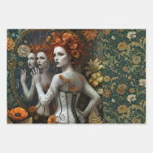 Gothic Vintage Art Design Geschenkpapier Set (Vorderseite 3)