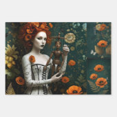Gothic Vintage Art Design Geschenkpapier Set (Vorderseite 2)