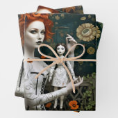 Gothic Vintage Art Design Geschenkpapier Set (Beispiel)