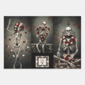 Gothic Vintage Art Design Geschenkpapier Set (Vorderseite 2)
