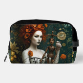 Gothic Vintage Art Design Waschbeutel (Rückseite)