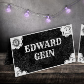 Gothic-Vintage geflochtene Platzkarte