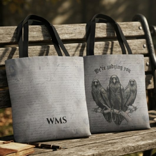Gothic Vintage Onyx Rabe Tasche
