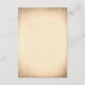 Gothic Vintage Wedding Details - Informationen Begleitkarte (Rückseite)