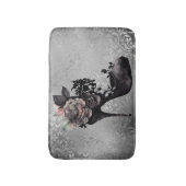 Gothic Vogue | Mute Pastel Rose Mode Stiletto Badematte (Vorderseite Vertikal)