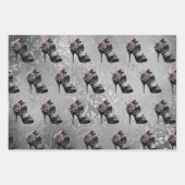 Gothic Vogue | Mute Pastel Rose Mode Stiletto Geschenkpapier Set (Vorderseite)