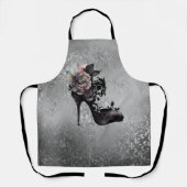 Gothic Vogue | Mute Pastel Rose Mode Stiletto Schürze (Vorderseite)