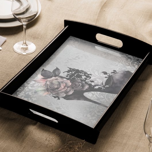 Gothic Vogue | Mute Pastel Rose Mode Stiletto Seidenpapier