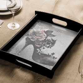 Gothic Vogue | Mute Pastel Rose Mode Stiletto Seidenpapier