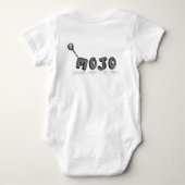 Gothic Voodoo Doll Folk Art Baby Strampler (Rückseite)