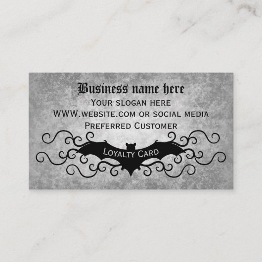 Gothic-Vorzugskunde Visitenkarte (Vorderseite)