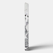 GOTHIC WARRIORS Schwarz-weiße Fantasie Case-Mate iPhone Hülle (Rückseite / Links)