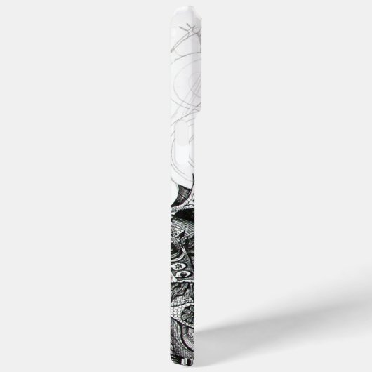 GOTHIC WARRIORS Schwarz-weiße Fantasie Case-Mate iPhone Hülle (Rückseite / Rechts)