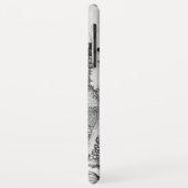 GOTHIC WARRIORS Schwarz-weiße Fantasie Case-Mate iPhone Hülle (Hinten/Links)