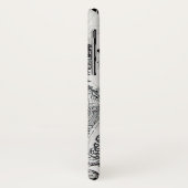 GOTHIC WARRIORS Schwarz-weiße Fantasie Case-Mate iPhone Hülle (Hinten/Links)