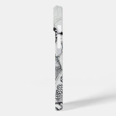 GOTHIC WARRIORS Schwarz-weiße Fantasie Case-Mate iPhone Hülle (Rückseite / Links)