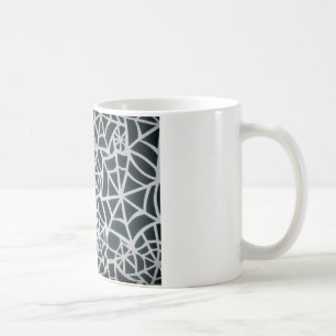 Gothic Web Velocity Bold Black and White Designer Kaffeetasse