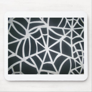 Gothic Web Velocity Bold Black White Spinnennetz D Mousepad