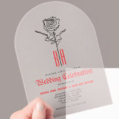 Gothic Wedding Acrylic Einladungen