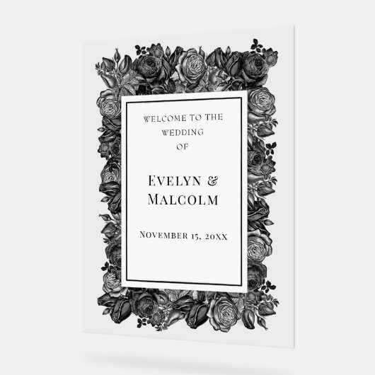 Gothic Wedding Acrylschild (Winkel)