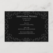 Gothic Wedding Begleitkarte (Rückseite)