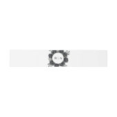 Gothic Wedding Black Flowers Einladung Bly Band (Flach)