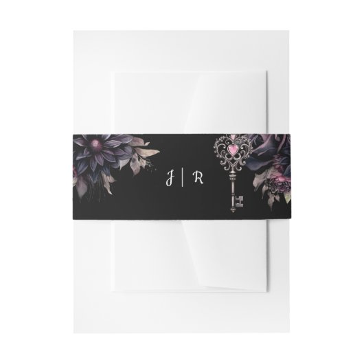 Gothic Wedding Bly Band Einladung (Vorderseite Beispiel)