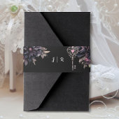 Gothic Wedding Bly Band Einladung