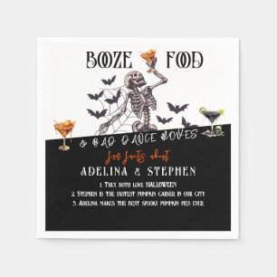 Gothic Wedding Booze Food Bad Dance bewegt Spaß Fa Serviette
