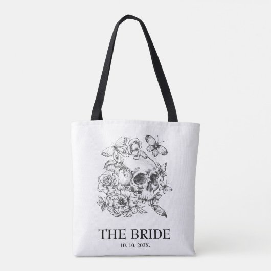 Gothic Wedding Bride Tasche (Rückseite)