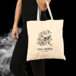 Gothic Wedding Bride Tote Bag Tragetasche<br><div class="desc">Schöne Tote Tag für eine Braut mit einem Schädel,  der perfekt zum gotischen Hochzeitstil passt.</div>