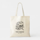 Gothic Wedding Bride Tote Bag Tragetasche (Rückseite)