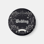 Gothic Wedding Car Magnet (Vorne)