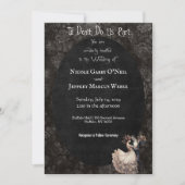 Gothic Wedding Dark Wedding Einladung (Vorderseite)