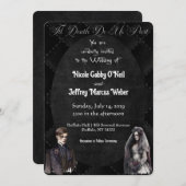 Gothic Wedding Dark Wedding Einladung (Vorne/Hinten)