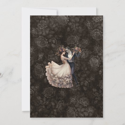 Gothic Wedding Dark Wedding Einladung (Rückseite)