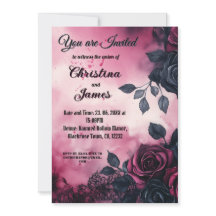 Gothic Wedding Design: Dunkle Rose und Spitzen